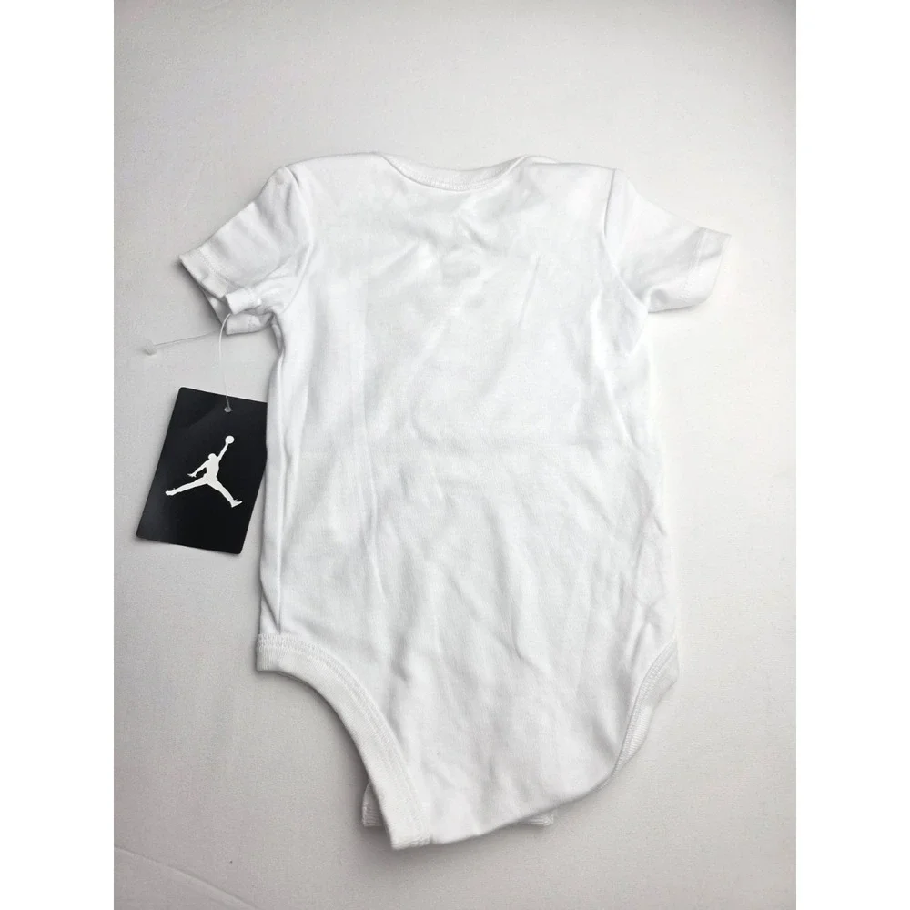 Nike Air Jordan Baby Short Sleeve One Piece Size Infant 0-3 Months NWT white‎